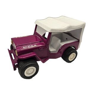 Vintage 60s Tonka Mini Beach Buggy No 1042 Purple Pressed Steel Toy Car USA